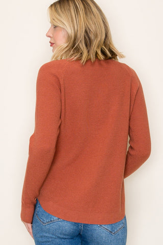 Go-To Dynamite Waffle Textured Sweater