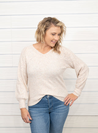 Talk About Love Pointelle Sweater