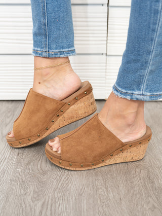 Hissy Fit Faux Suede Wedge