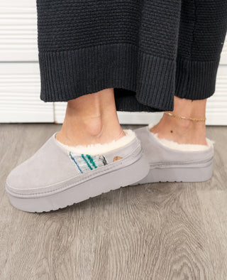 Jane Platform Slip On - Grey Multi