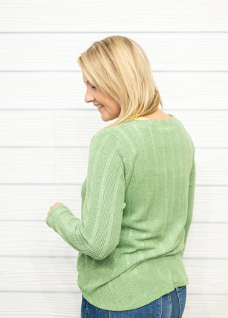 Pursuing Sweetness Ribbed Henley Top