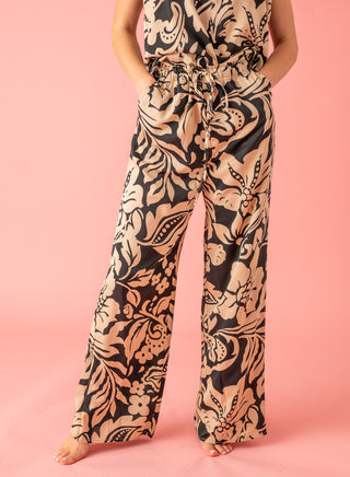 Catch The Feeling Floral Print Bottoms