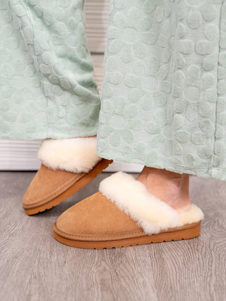 Lia Scuff Slipper - Chestnut