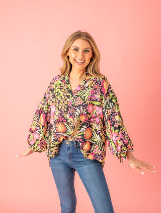 Blossoming With Joy Floral Blouse