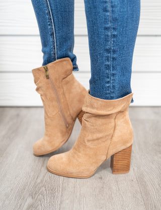 Last Call Faux Suede Boot - Camel