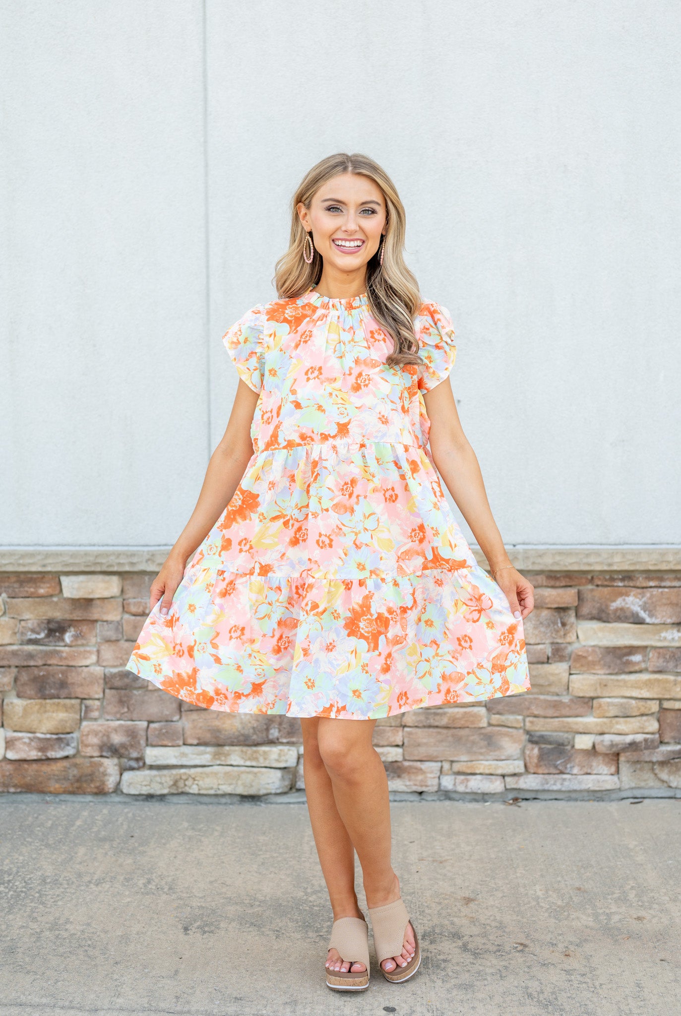 Through My Eyes Floral Mini Dress