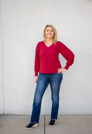 Pretty Pleated Blouse