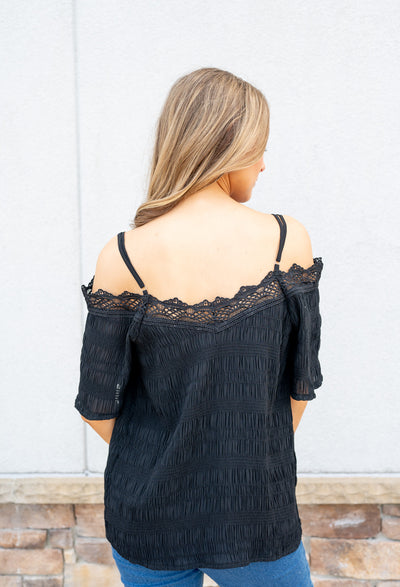 Dreams In Reach Open Shoulder Top