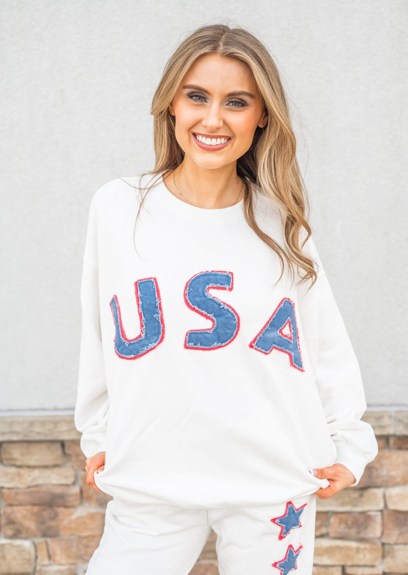 "USA" Graphic French Terry Pullover