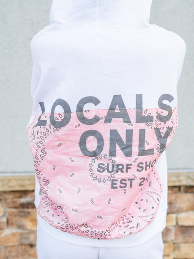 "Locals Only" Bandana Patch Hoodie