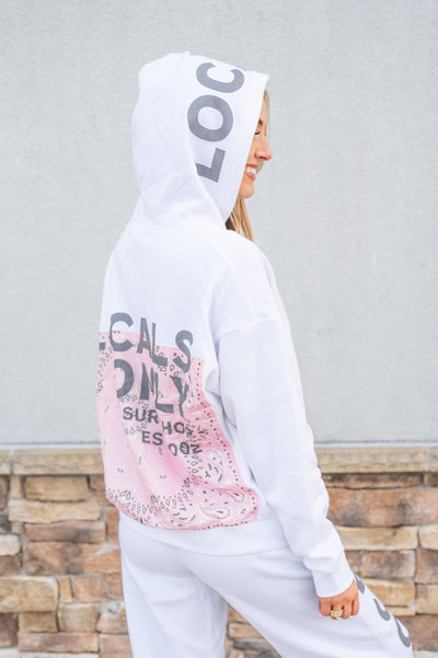 "Locals Only" Bandana Patch Hoodie