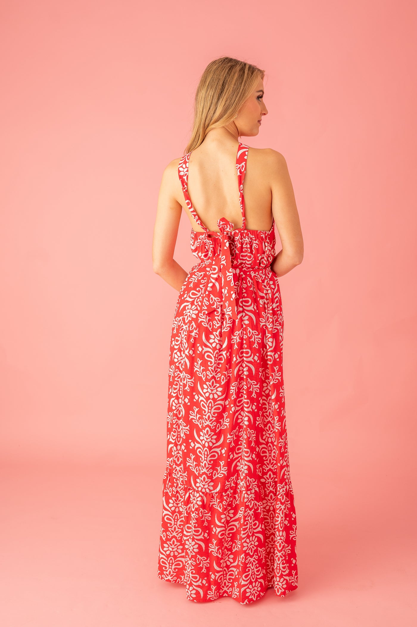 Cherry Blossom Bliss Floral Maxi Dress