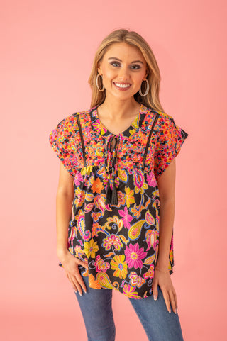 Flourishing Design Floral Top