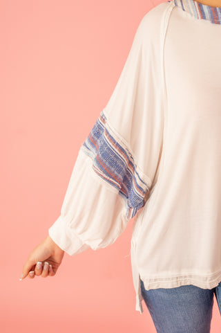 Take You Away Stripe Woven Top