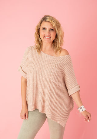 Snuggly Sensation Knit Sweater Top