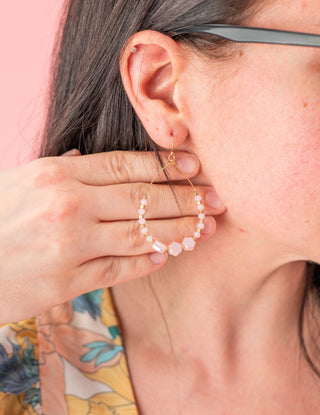 Multi Stone Bead Earrings