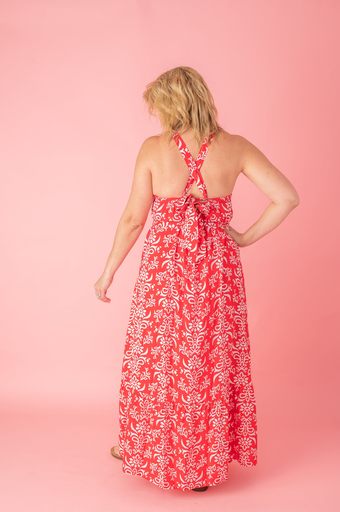 Cherry Blossom Bliss Floral Maxi Dress