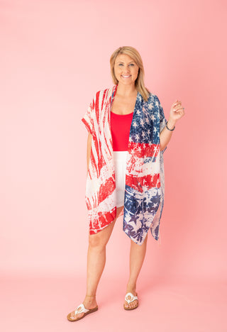 Yankee Doodle Darling Kimono