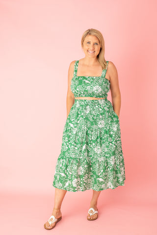 Botanical Look Two Piece Set