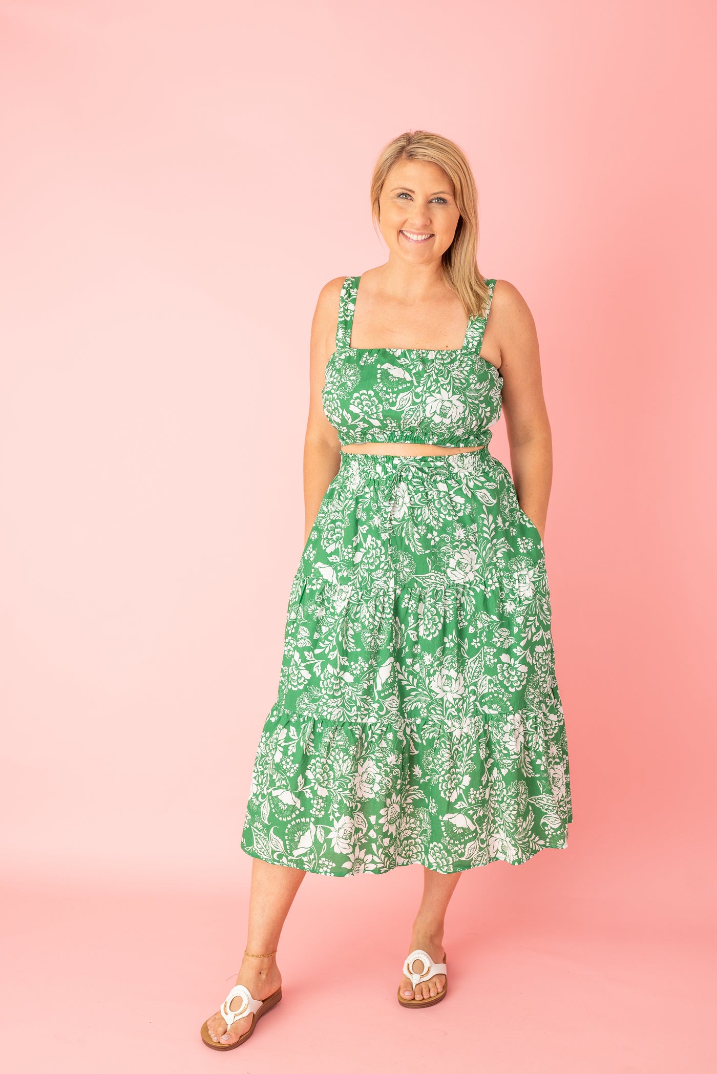 Botanical Look Two Piece Set