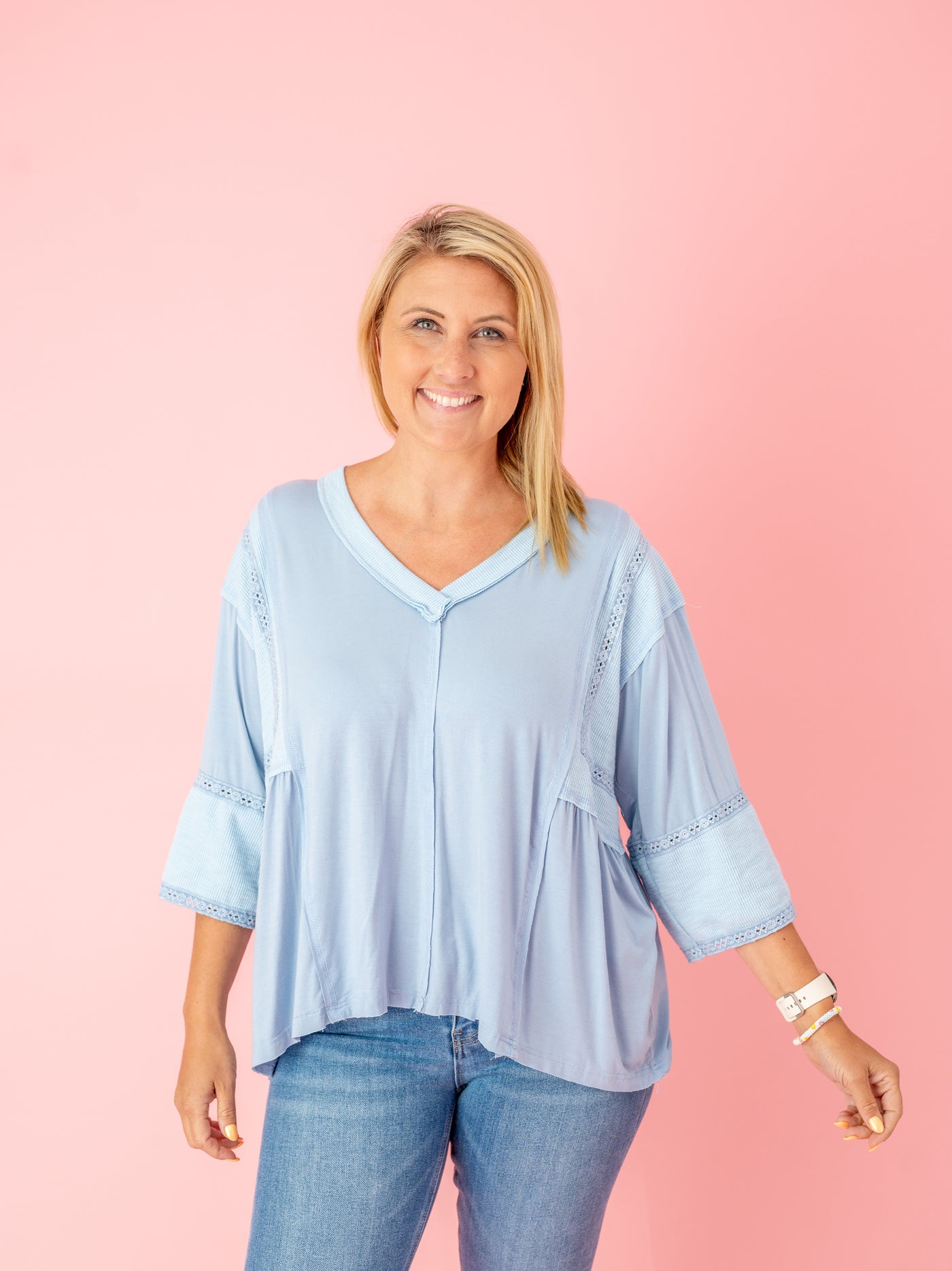 FINAL SALE POL: The Jersey Mix Top