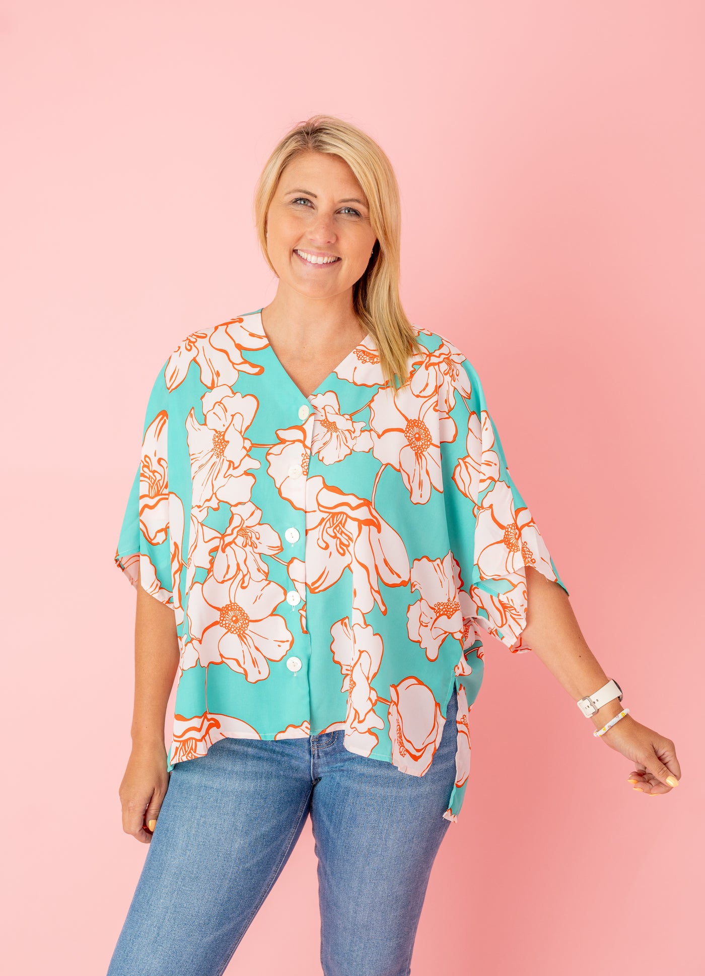 True Botanical Floral Top