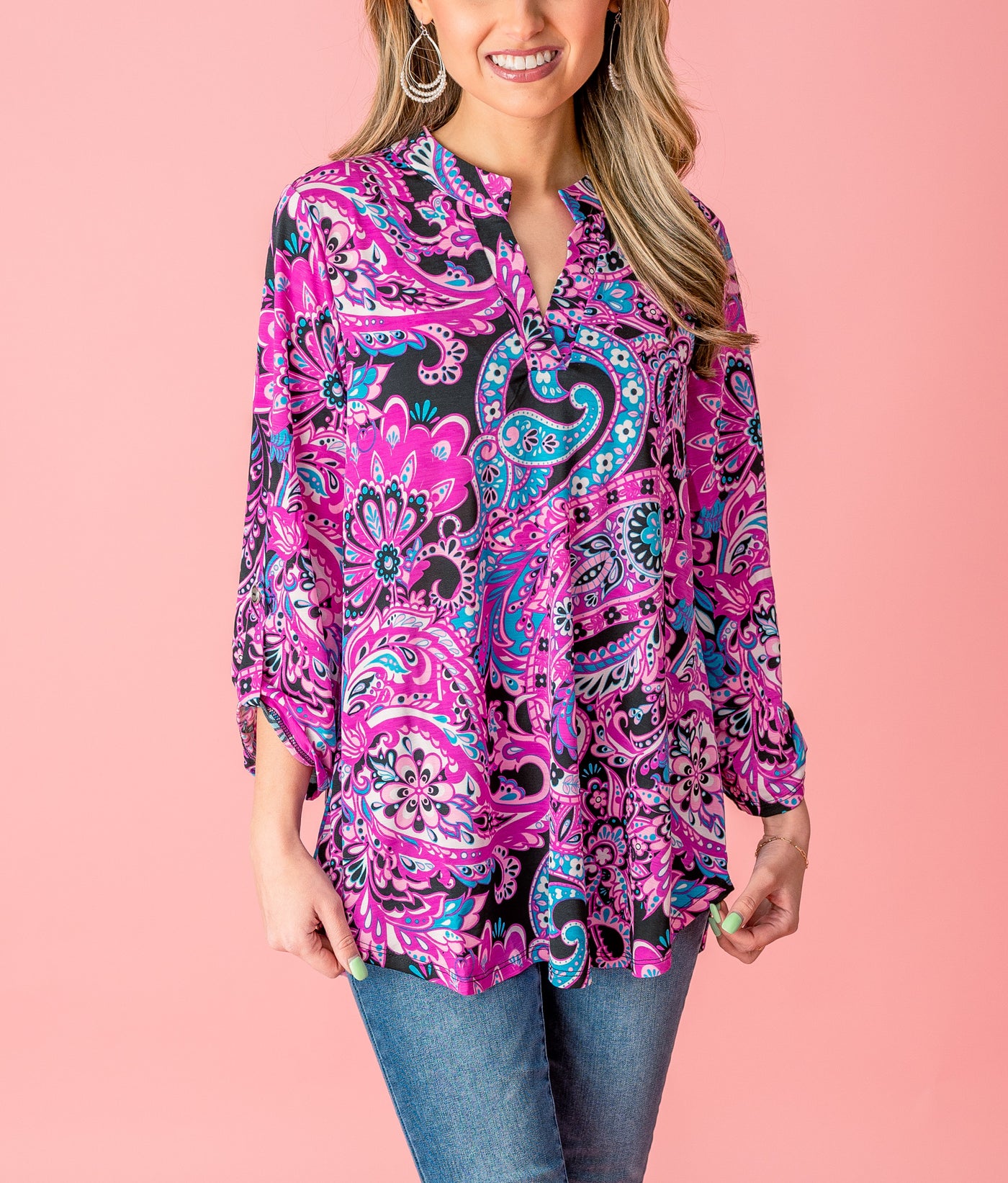 Dear Darling Paisley Blouse Top