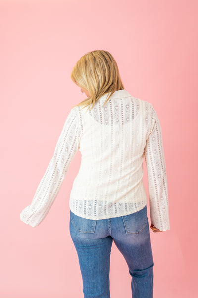 Timeless Design Lace Button Down