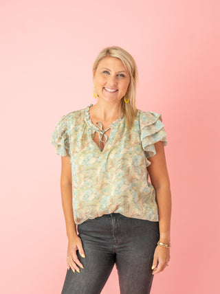 FINAL SALE JODIFL - Captivating Floral Blouse