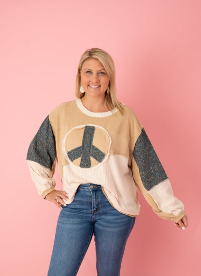 Classic Peace Emblem Top