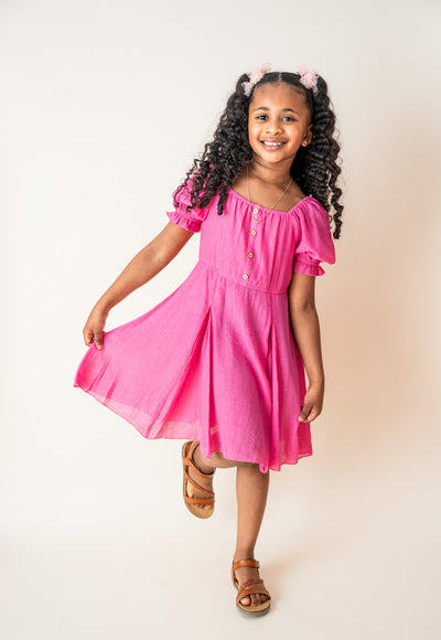 Kids Pink Swing Dress