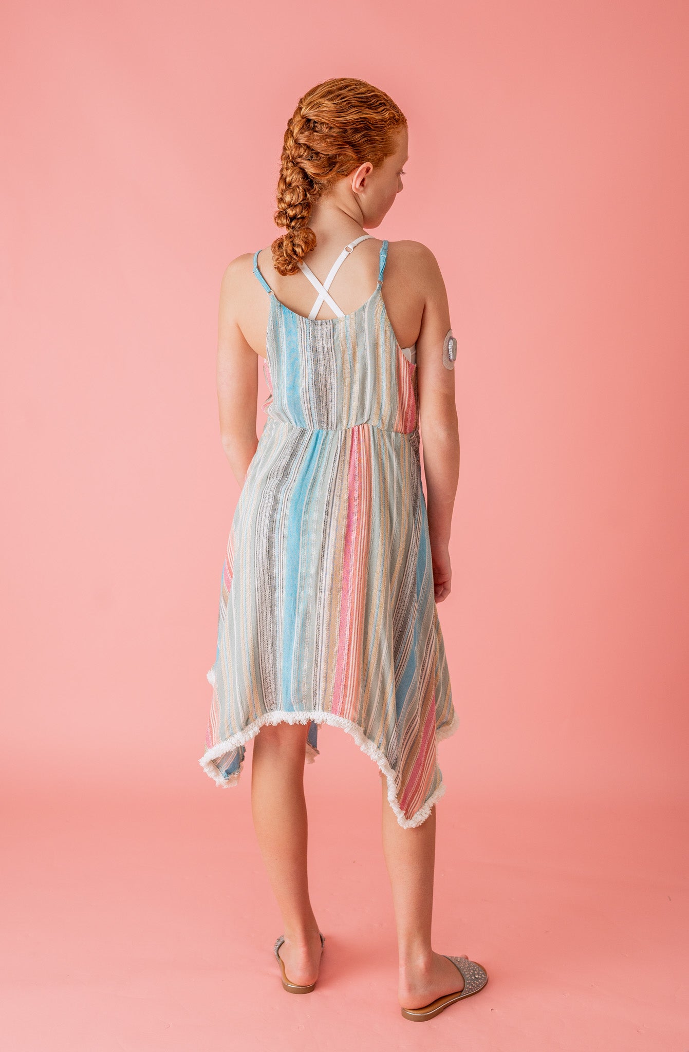 Colorful Delight Rainbow Stripe Dress