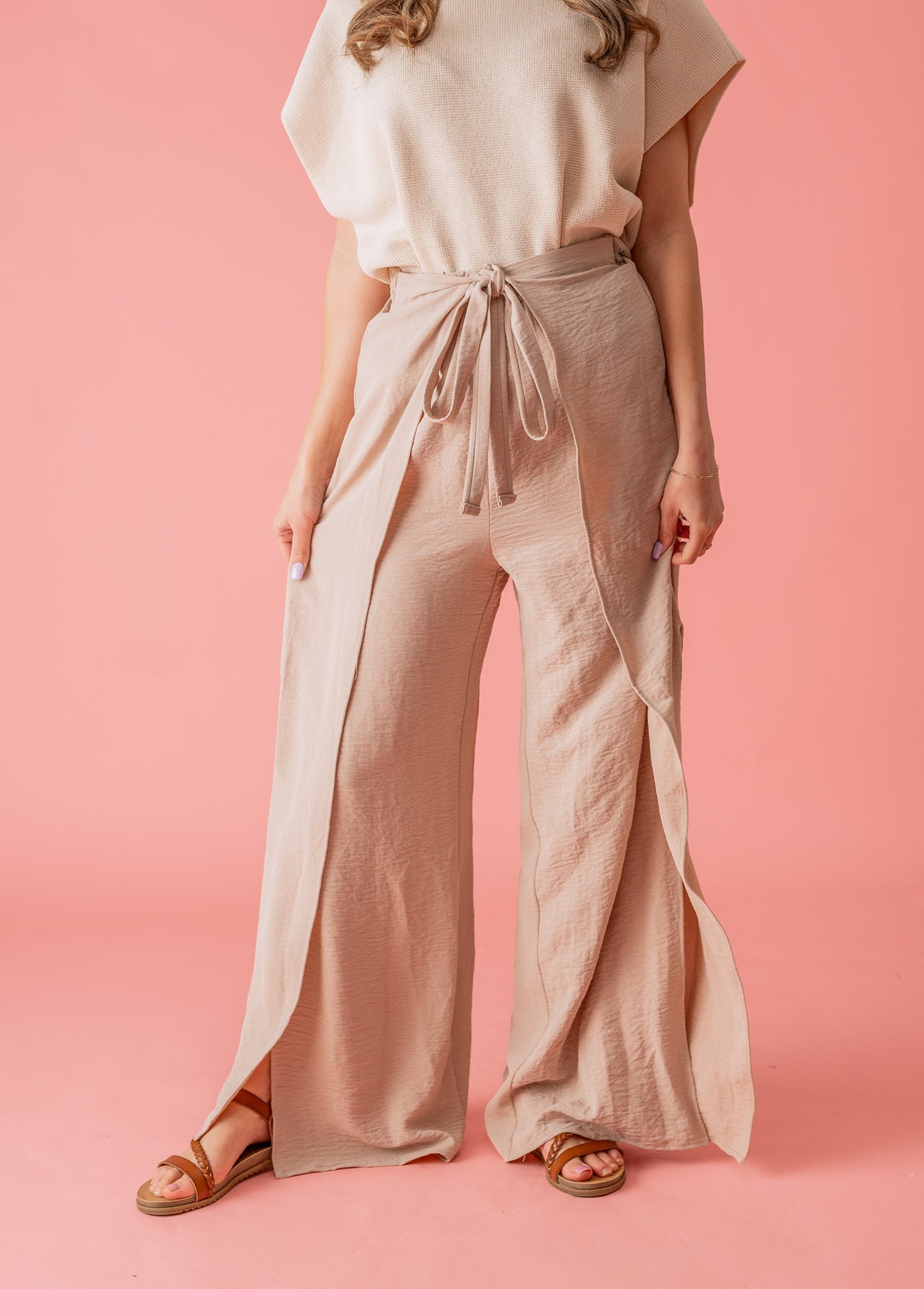 Get Ready To Conquer Wrap Front Pants