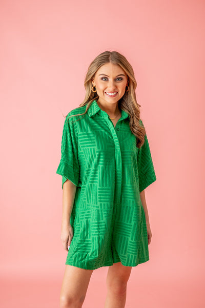 Follow Your Lead Collared Romper