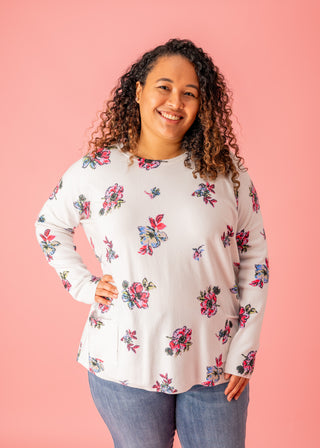 Recipe Of Life Floral Sweater