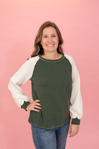 In The Mood Raglan Top