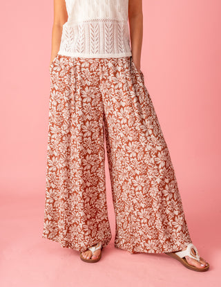 You So Daisy Cropped Print Pants