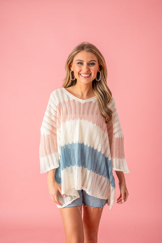 Cheerful Delight Stripe Sweater