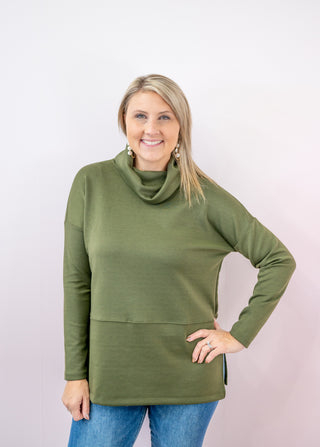 Essential Everyday Cowl Neck Top