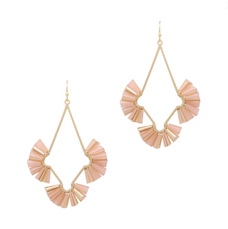 Fan Diamond Cut Out Earrings