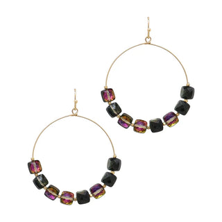 A Little Reckless Bead Hoop Earring