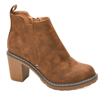 Bite Me Bootie - Dark Cognac