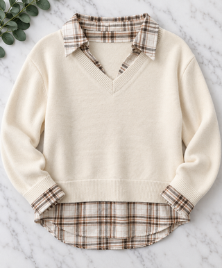 The Plaid Layer Sweater
