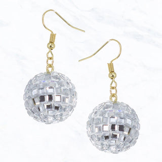 Disco Mirror Ball Earrings