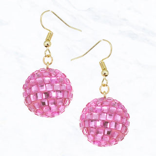 Disco Mirror Ball Earrings