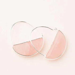 Stone Prism Hoop Earrings By Scout