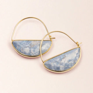 Stone Prism Hoop - Gold