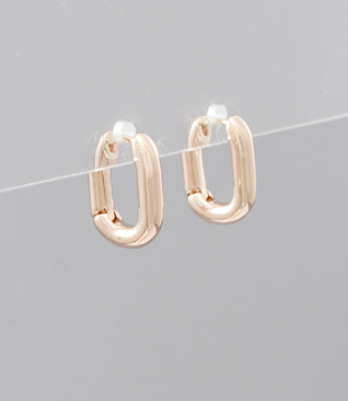 O Shaped Hoop Earrings