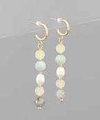 Miss You Bead Drop Earrings