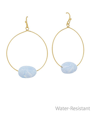 Walk Me Home Oval Stone Earrings